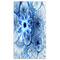 Designart - Dark Blue Flower Pattern Design - Floral Art Canvas Print